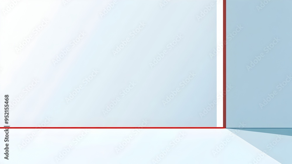 Poster a clean modern and minimalistic slide background with a light blue and white color scheme accented b