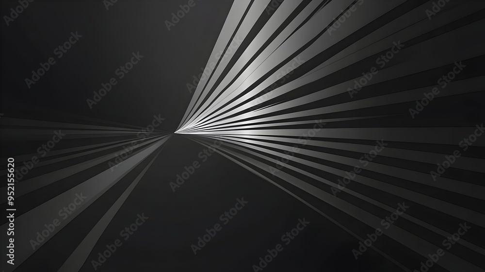 Poster minimalistic background with a gradient of dark gray and light silver leaving a blank center space f