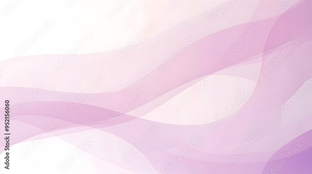 Poster elegant and minimalist slide background with a soft gradient of lavender and light pink tones leavin