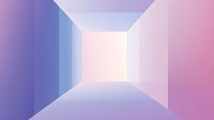 Minimalistic slide background featuring a design with deep purple light lavender soft blue and pale pink tones leaving a blank central space for content  Perfect for professional presentations