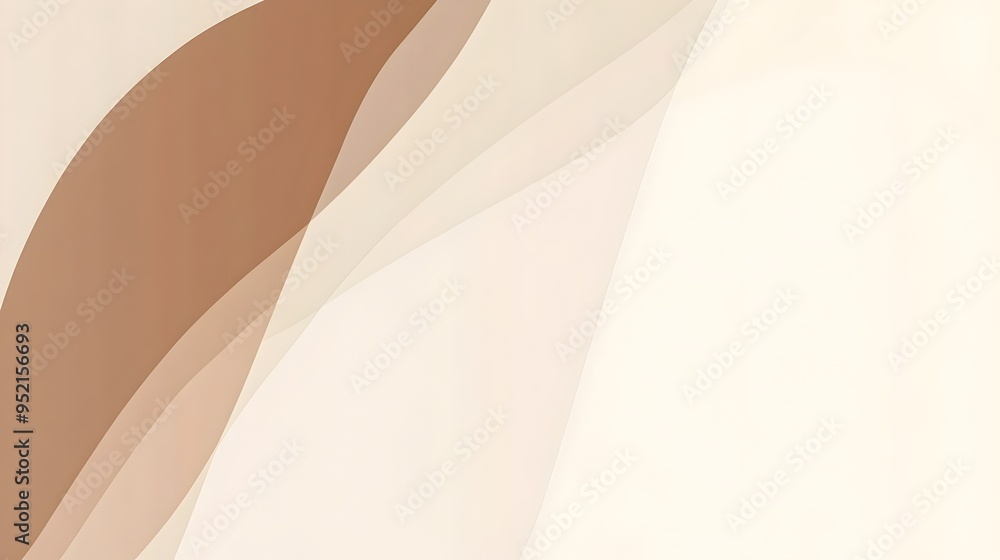 Poster elegant and versatile minimalist slide background design with soft brown light beige pale taupe and 