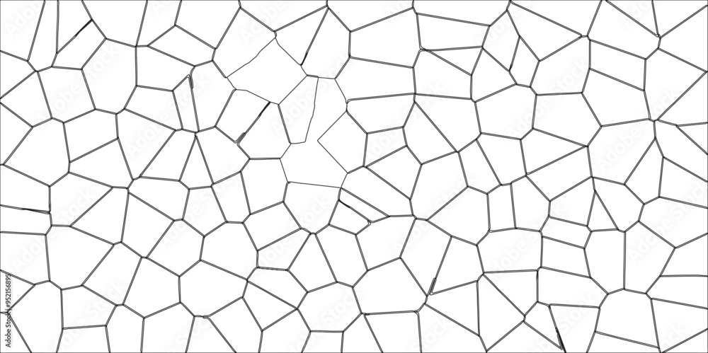 Poster Abstract colorful background with triangles mosaic pattern vector backdrop with hexagons. Multicolored geometric wattled mosaic pattern wallpaper. colorful stoke colors stone tile pattern, vector..	
