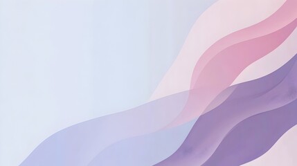 Elegant and Minimalistic Slide Background with a Soft Gradient of Deep Purple Lavender Light Blue and Pale Pink Tones Leaving a Blank Center Space for Content and Design Use