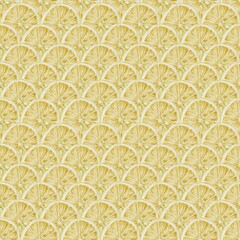 Lemons seamless pattern watercolor illustration