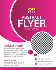 Abstract Flyer design template, Flyer desaign