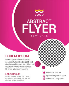 Abstract Flyer design template, Flyer desaign