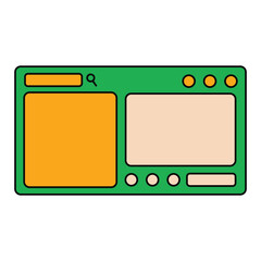 Retro UI Frame Element
