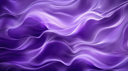 Obraz premium Flowing purple waves creating a luxurious and dynamic abstract background 