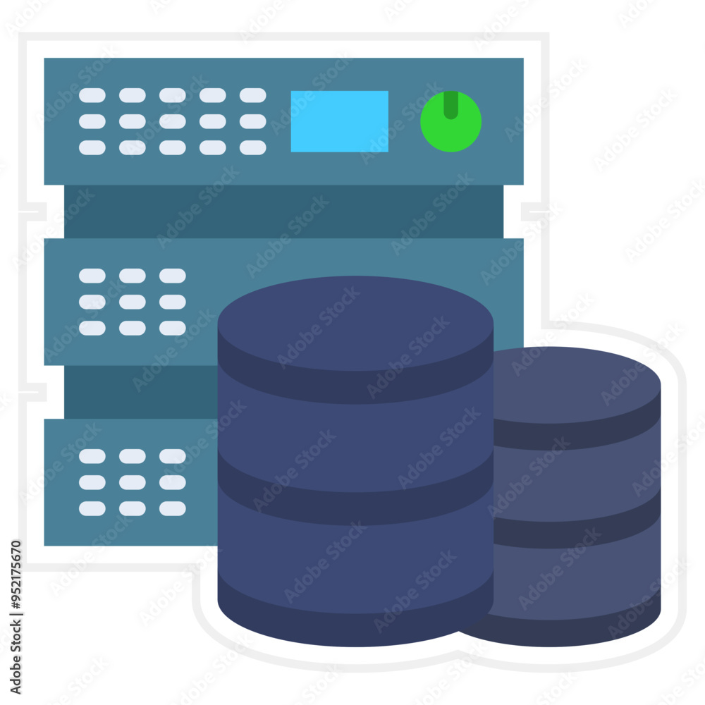 Poster database storage icon