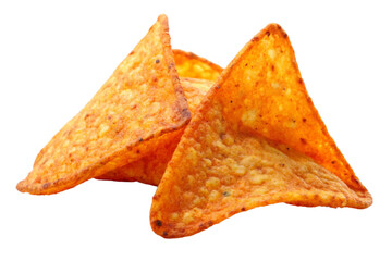 chips on white background