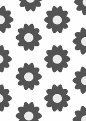 70s 60s Retro geometric, flowers, waves, text black and white colors background, Modern monochrome Digital Paper, Seventies Hippie  Groovy Background, Wall Poster background print