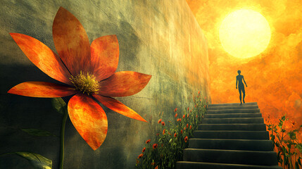 autumn leaves on the wall