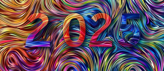 2025 templates backgorund in multicolor isolated on the new design and new decoration with abstract bright color backgorund 