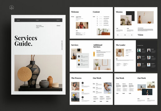 Service Guide Brochure Template