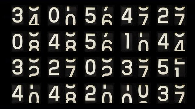 Retro analogue clock in stop motion 