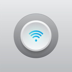 Wifi Modern Button and LED Light