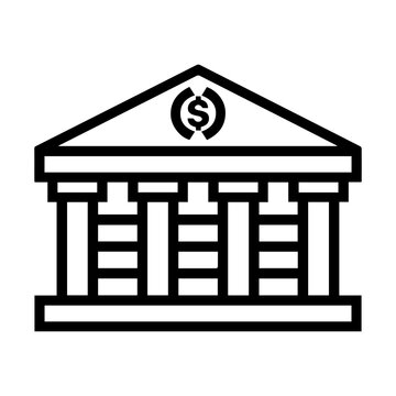 recommend clip art: Finance icon or modern line symbol. Vector line art and icon design with bold outline. Black and white Pixel Perfect minimalistic symbol isolated white background. Silhouette simple thin sign