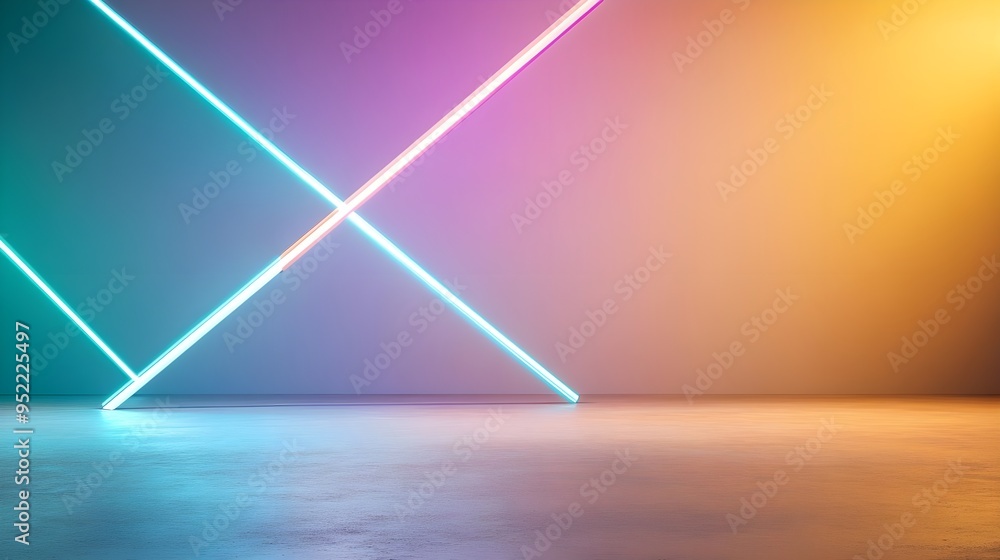 Poster abstract background with neon lights creating a vibrant atmosphere perfect for creative projects and