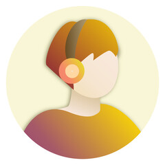 orange man profile icon