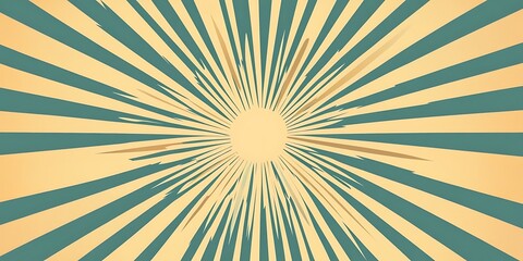 yellow, light teal and tan retro sunburst background, ray, burst, orange, sunburst, yellow, bright, light  teal, light, rays, illustration, design