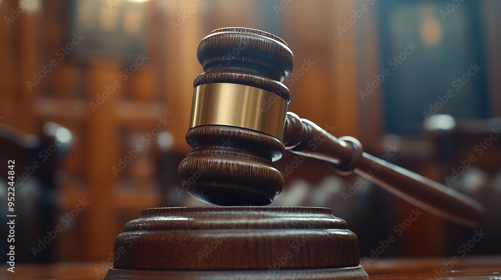 Aufkleber fraudulent concept judges gavel falls in lawsuit against fraudulent online activities emphasizing im