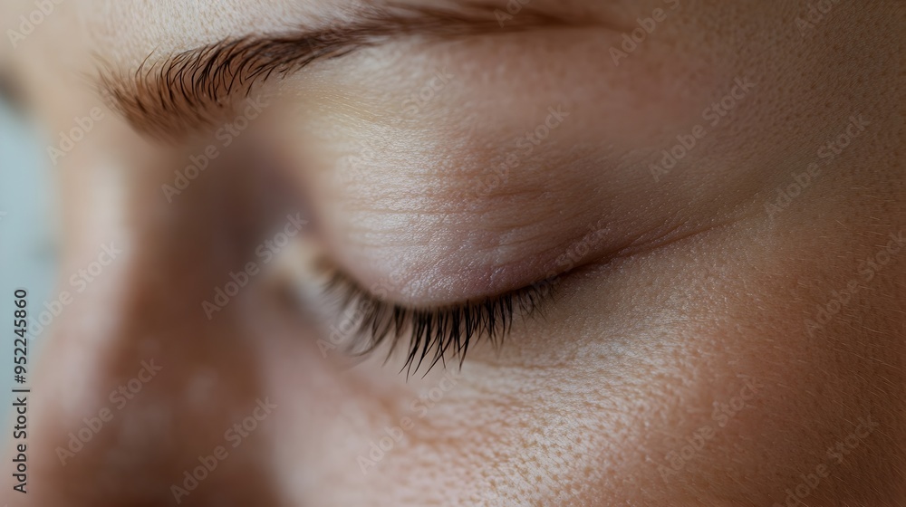 Aufkleber closeup of a patient s skin showcasing the immediate smoothing and rejuvenating effects after a boto