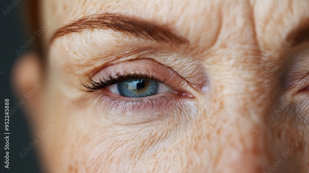 Poster close up photograph showcasing the immediate smoothing and rejuvenating effects of a botox injection