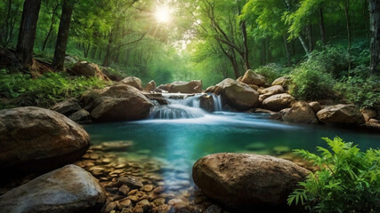 beautiful natural scenery background