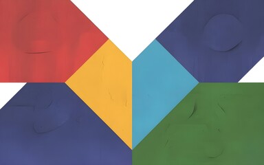 Fototapeta premium Abstract Minimalist Design Featuring Simple Geometric Patterns