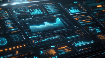 Fototapeta premium Stock Market and Forex Trading Graph Background with Financial Data