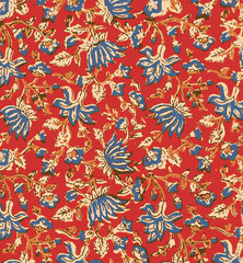 Ajrakh Pattern and block print and batik print Background digital printing textile pattern