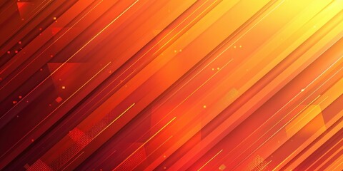 Abstract Orange Background with Diagonal Lines