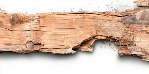 Textural slab. Texture of old wood. wooden piece. cracks, abrasions, remains of paint and varnish. Close up macro. Design graphics element, template poster banner email header. Generative Ai content