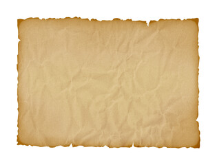 Paper vintage background. Recycle brown paper crumpled texture, Old paper surface on transparent...