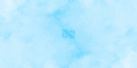 blue sky with clouds. Light sky blue shades watercolor background. Sky Nature Landscape Background. sky background with white fluffy clouds.><	