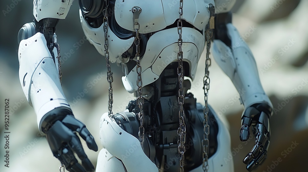 Fototapete AI ethics or AI Law concept Developing AI codes of ethics Compliance regulation standard  business policy and responsibility for guarding against unintended bias in machine learning al : Generative AI