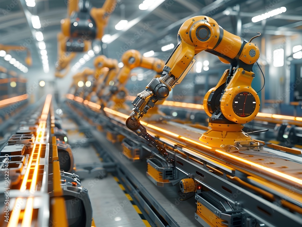 Poster robotic automation in smart manufacturing precision and efficiency drive innovation