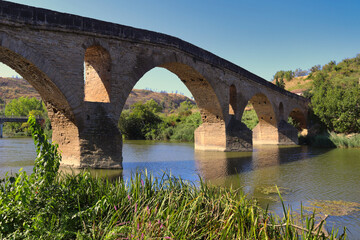 Romanesque bridge of Puente la Reina (11th century). It is one of the most interesting examples of civil architecture on the Camino de Santiago in Navarra.