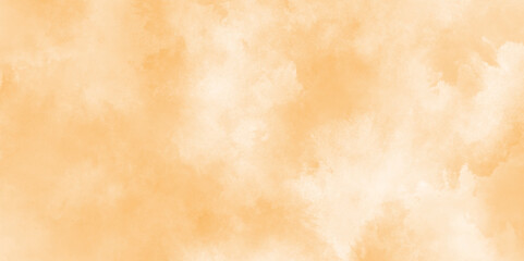 abstract  orange Grungy ink effect bright yellow and orange color shades watercolor background. watercolor background concept for banner,  Multicolored splashed watercolor background with stains.	
