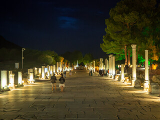 Fototapeta premium Ephesus, Izmir province, Turkey : Roman city ruins from Ancient Greece