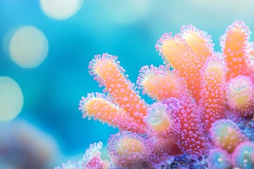 Naklejka premium Colorful Coral Reef Closeup