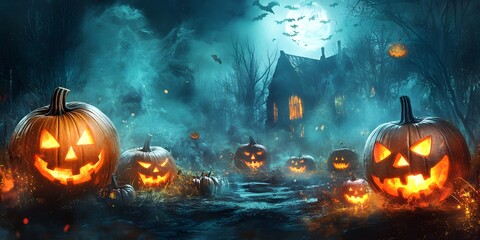 Creepy Halloween background