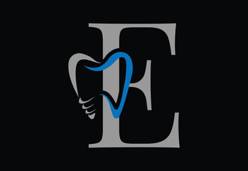Dental Logo Design. Dentist Logo with latter E.