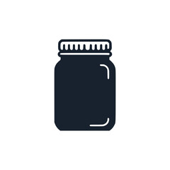 bottle jam logo vector illustration template design