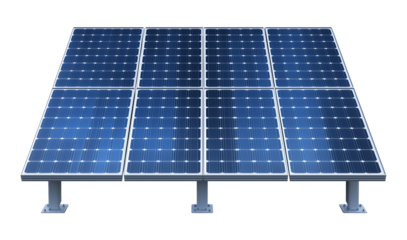 Solar Panel Isolated on Transparent Background PNG
