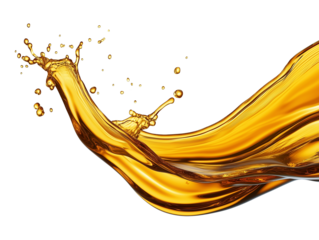 Engine Oil Splash Isolated on Transparent Background PNG
