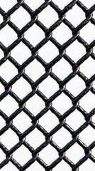 Fototapeta premium Elegant Metallic Mesh Pattern: Seamless Abstract Texture for Versatile Design Applications. Intricate Wire Grid Isolated on White, Perfect for Posters, UI, Web, and Game Backgrounds. Minimalist Compos