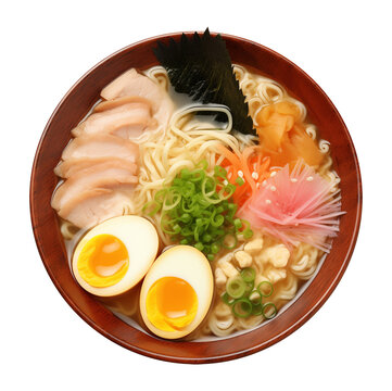 recommend clip art: Japanese Ramen Top View Isolated on Transparent Background PNG
                    