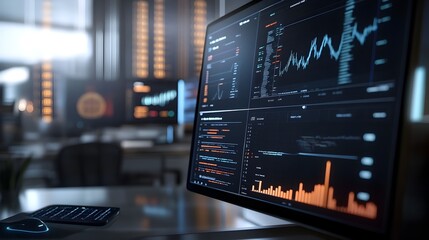 Sleek Fintech with Advanced Financial Analytics and Data Visualization