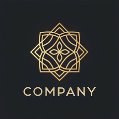 Modern luxury company logo design linear style